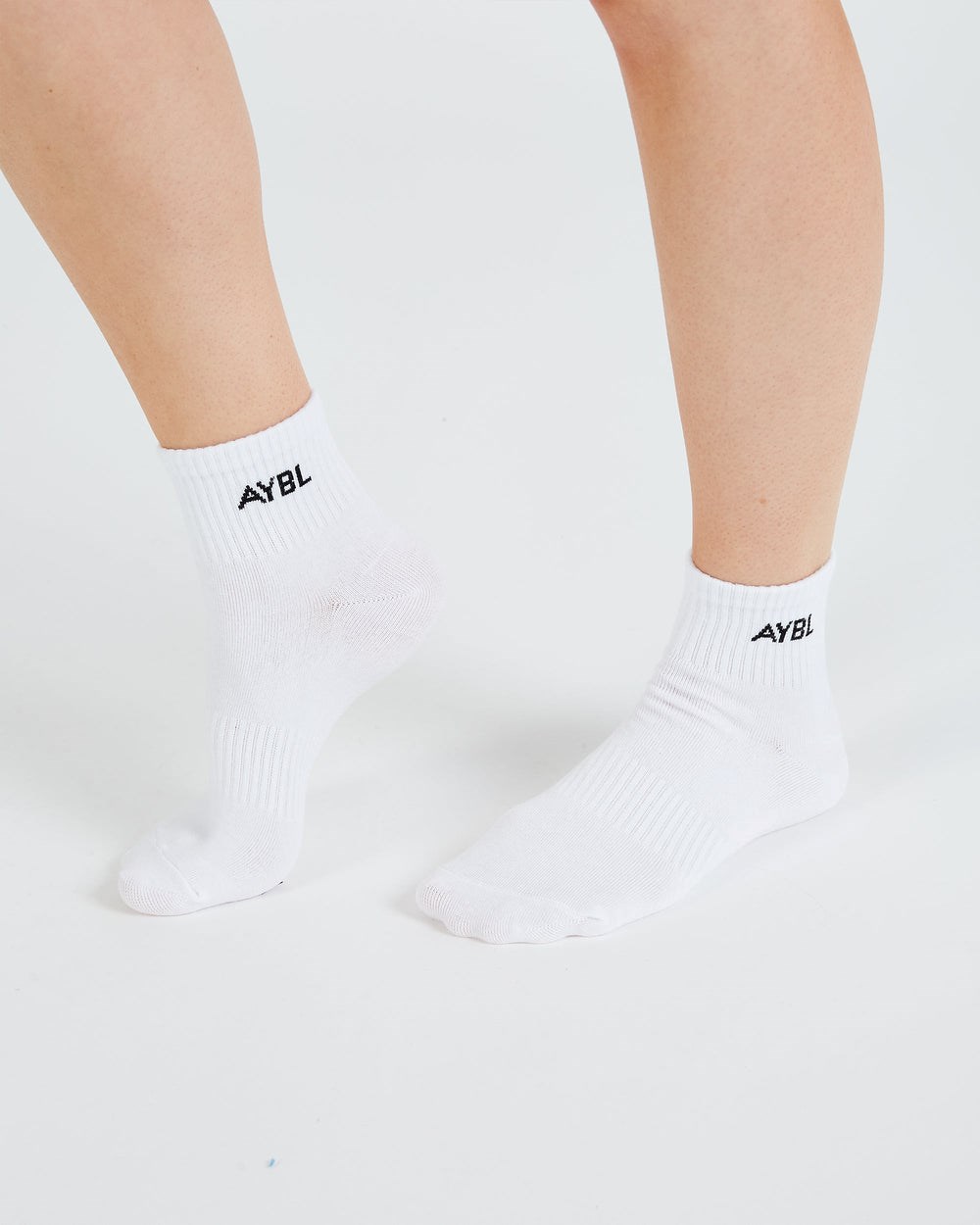 AYBL Everyday Ankle Socks (3 Pack) Blancas | TCBQZ7960