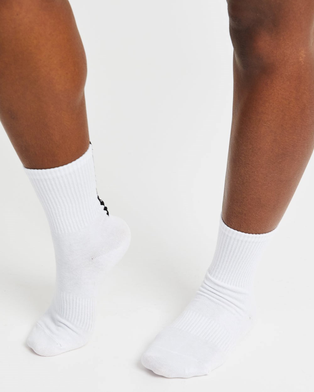 AYBL Everyday Back Stripe Crew Socks (3 Pack) Blancas | KHBEI4287