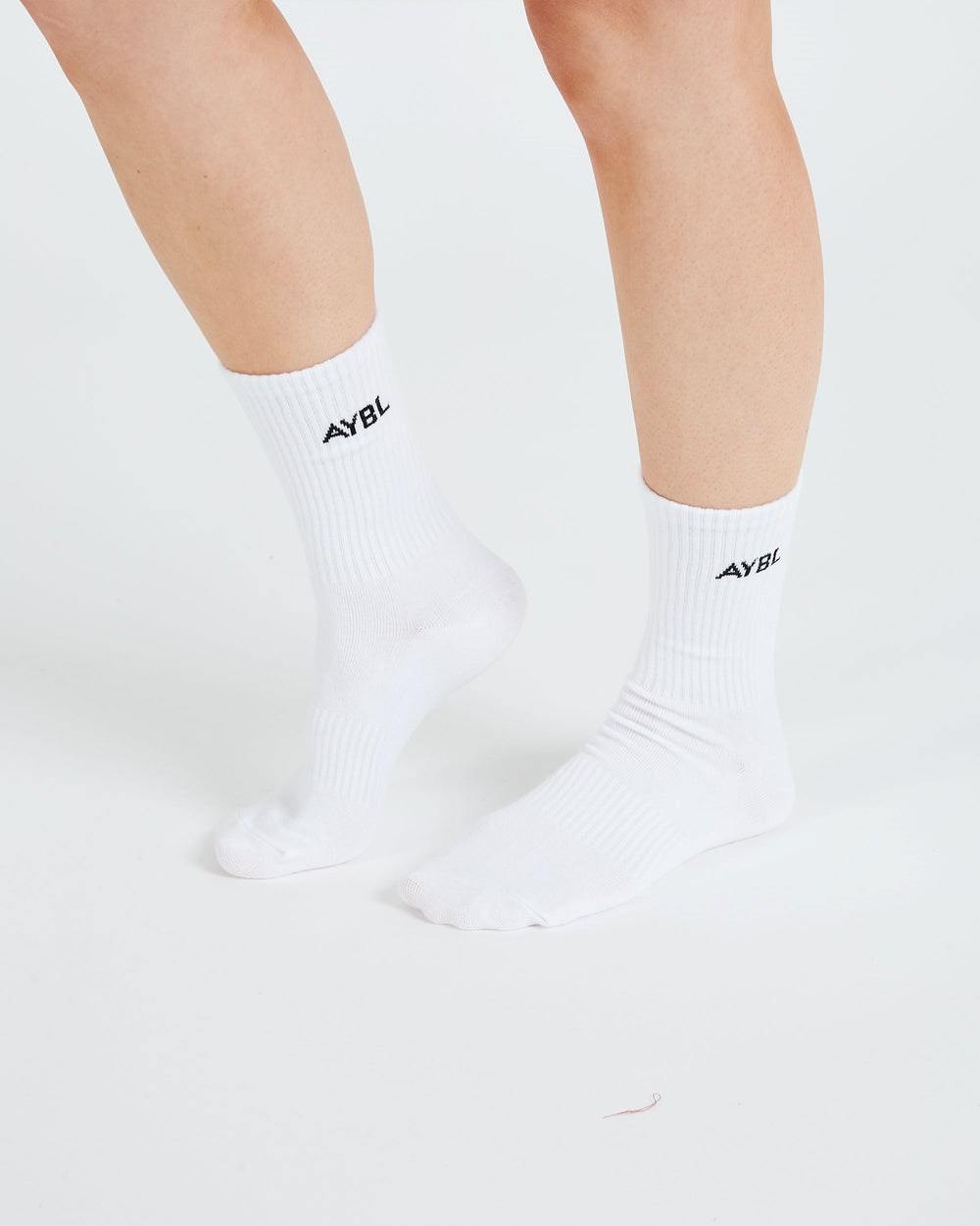 AYBL Everyday Crew Socks (3 Pack) Blancas | KYHZO8291