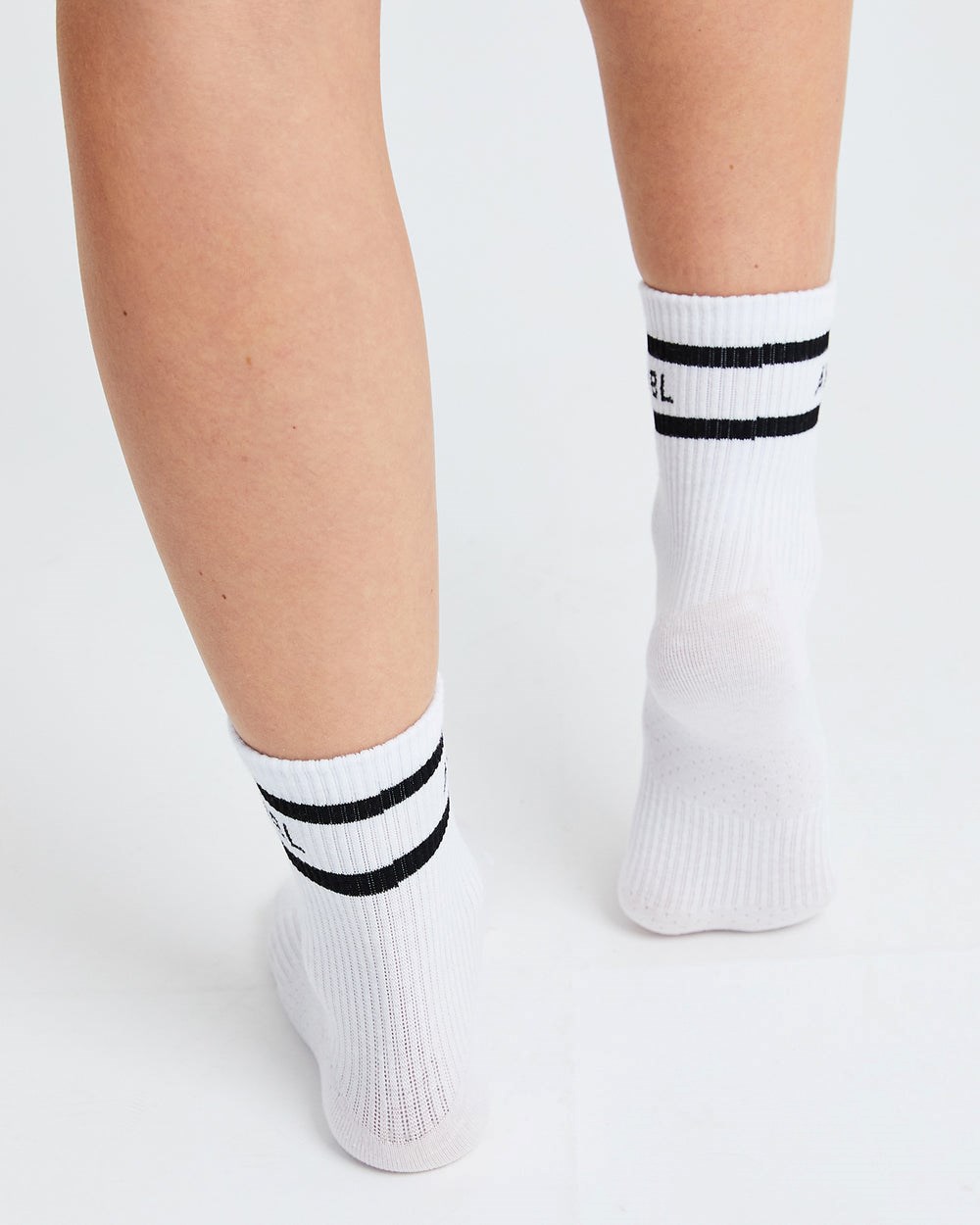 AYBL Everyday Double Stripe Crew Socks (3 Pack) Blancas | IYSRA5098