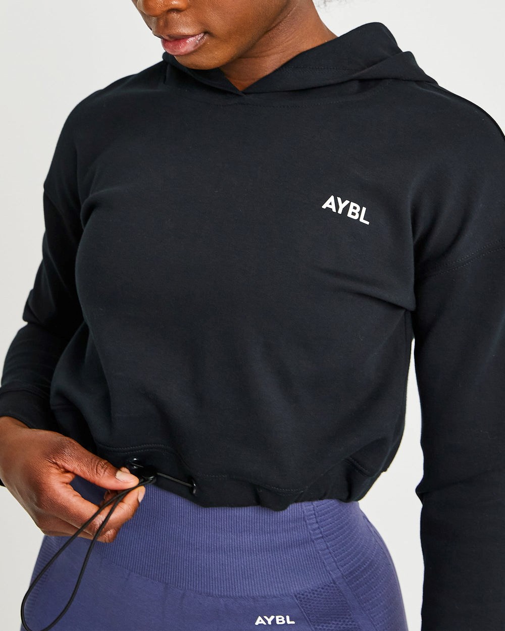 AYBL Everyday Drawcord Hoodie Negras | EYVSI3695