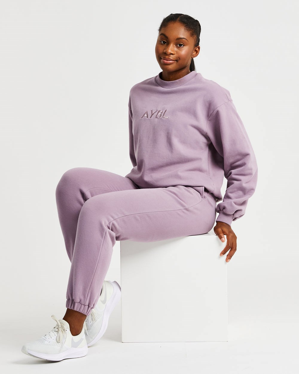 AYBL Everyday Oversized Joggers Muted Mauve | AHMNS5924