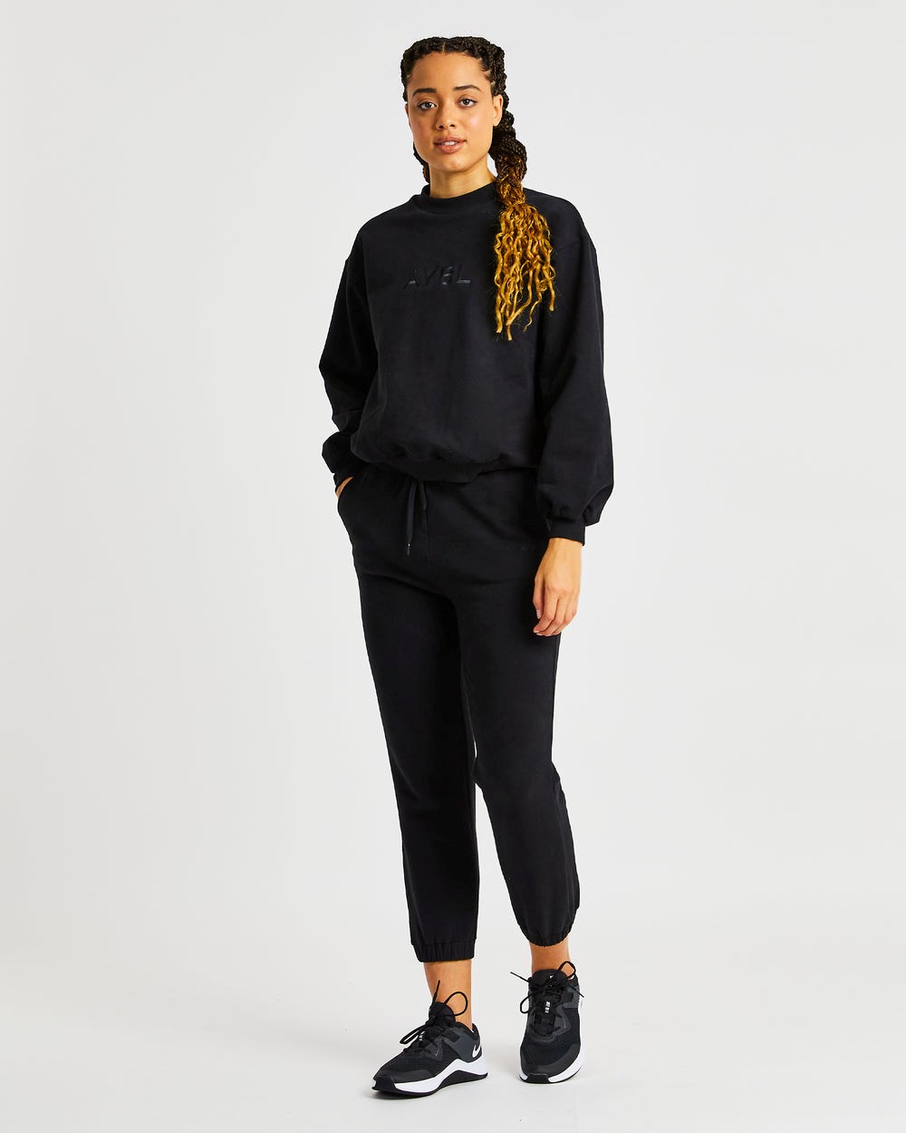 AYBL Everyday Oversized Joggers Negras | BXOWL3025