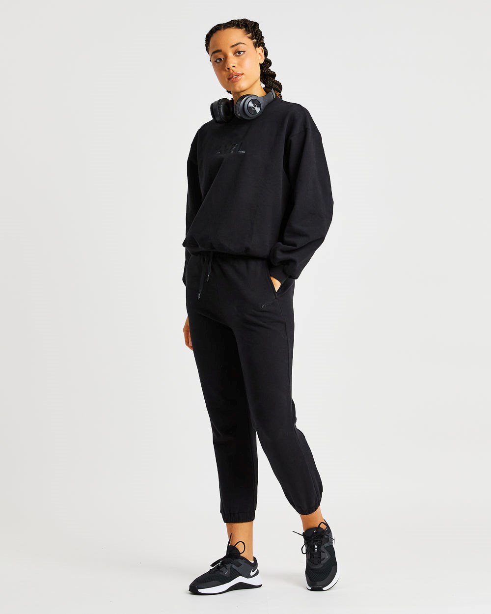 AYBL Everyday Oversized Joggers Negras | BXOWL3025