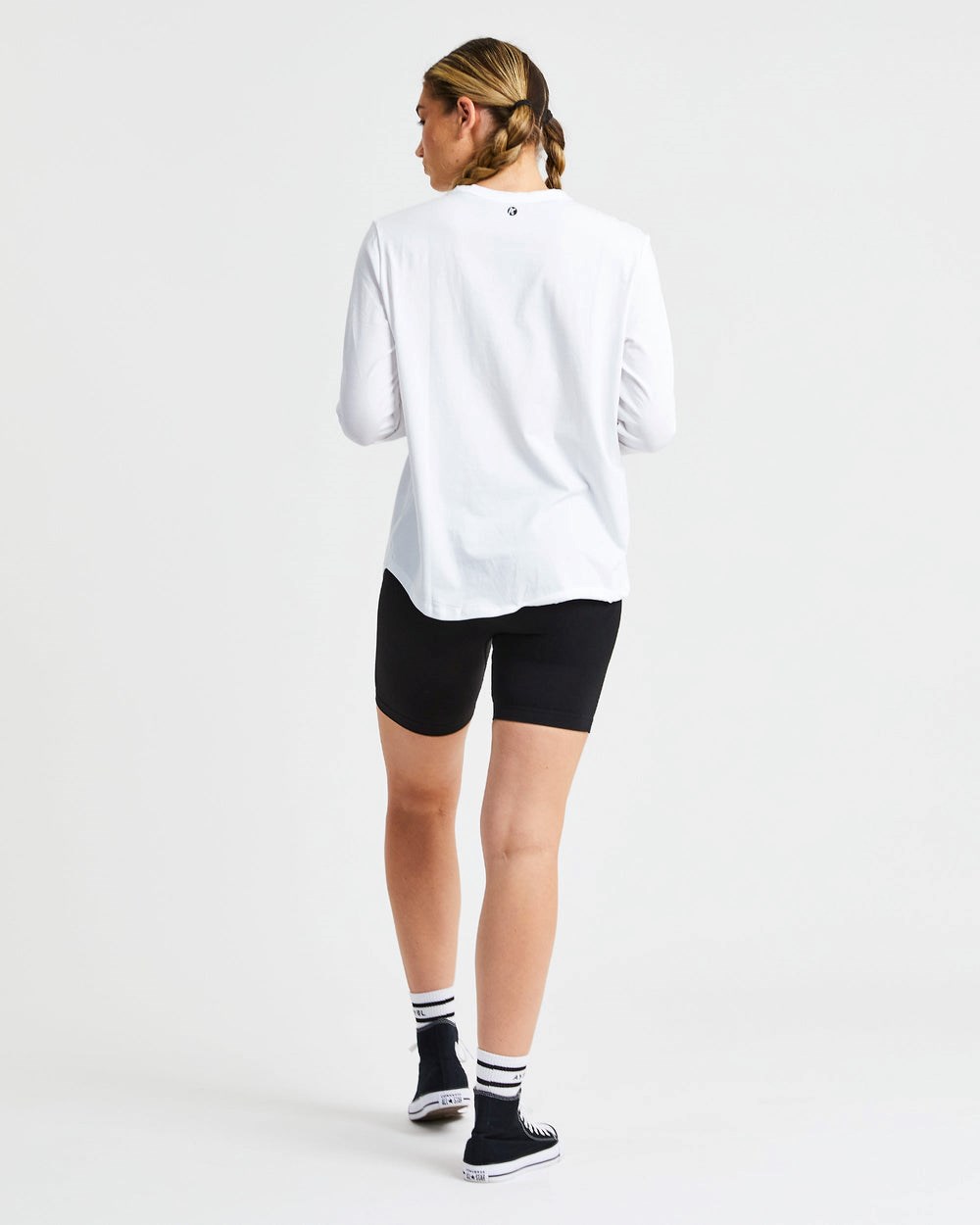 AYBL Everyday Oversized Long Sleeve T Shirt Blancas | SGDUX3067