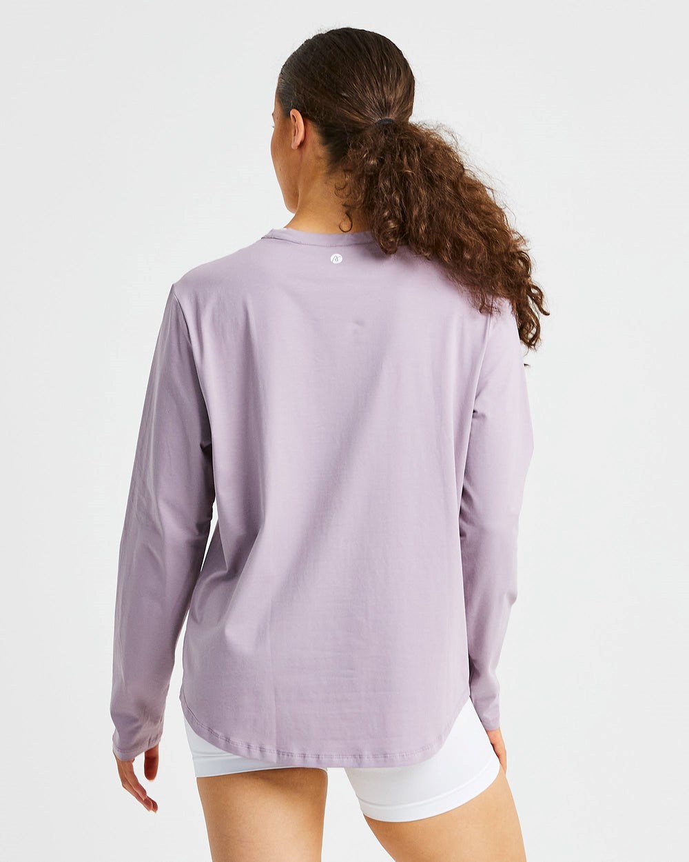 AYBL Everyday Oversized Long Sleeve T Shirt Muted Mauve | UHDOV3106