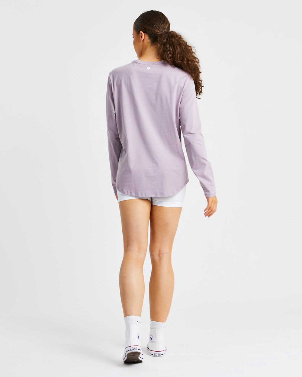 AYBL Everyday Oversized Long Sleeve T Shirt Muted Mauve | UHDOV3106