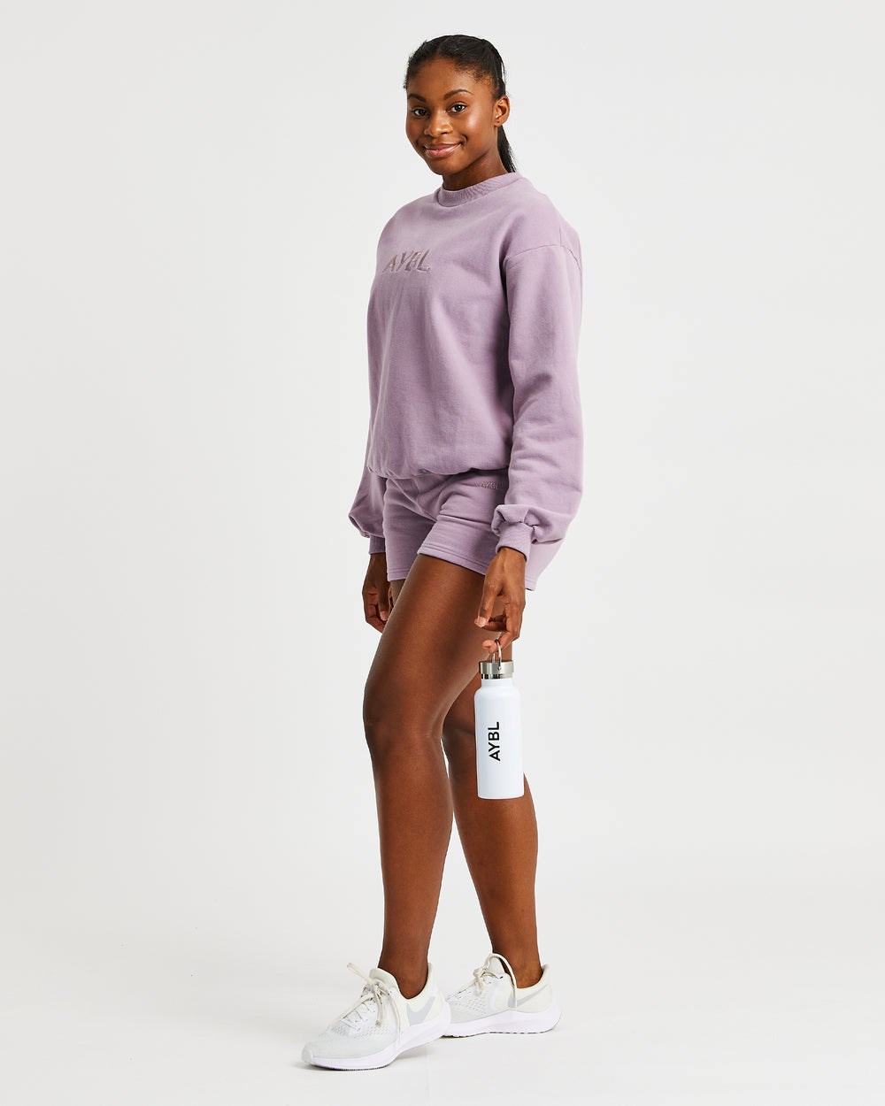 AYBL Everyday Oversized Shorts Muted Mauve | YSGLZ8927