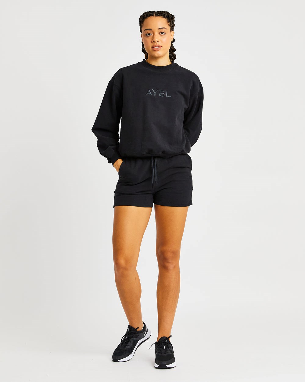 AYBL Everyday Oversized Shorts Negras | BDJPK9168