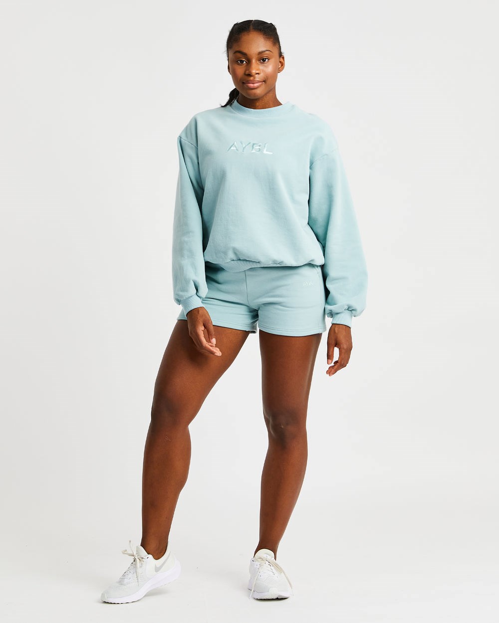 AYBL Everyday Oversized Shorts Soft Sage | WIFRY0582