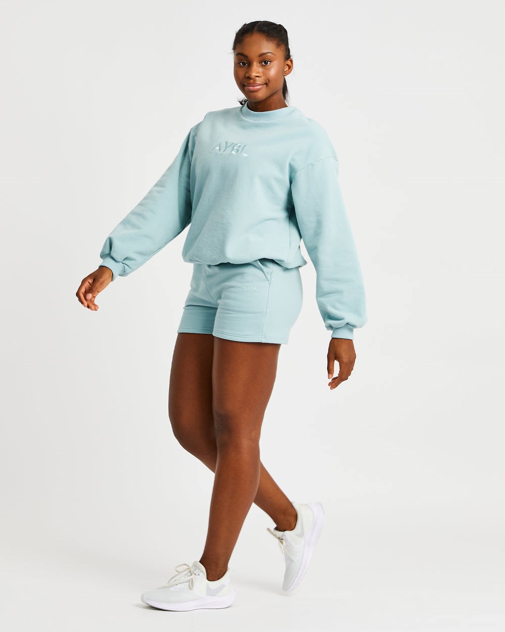 AYBL Everyday Oversized Shorts Soft Sage | WIFRY0582