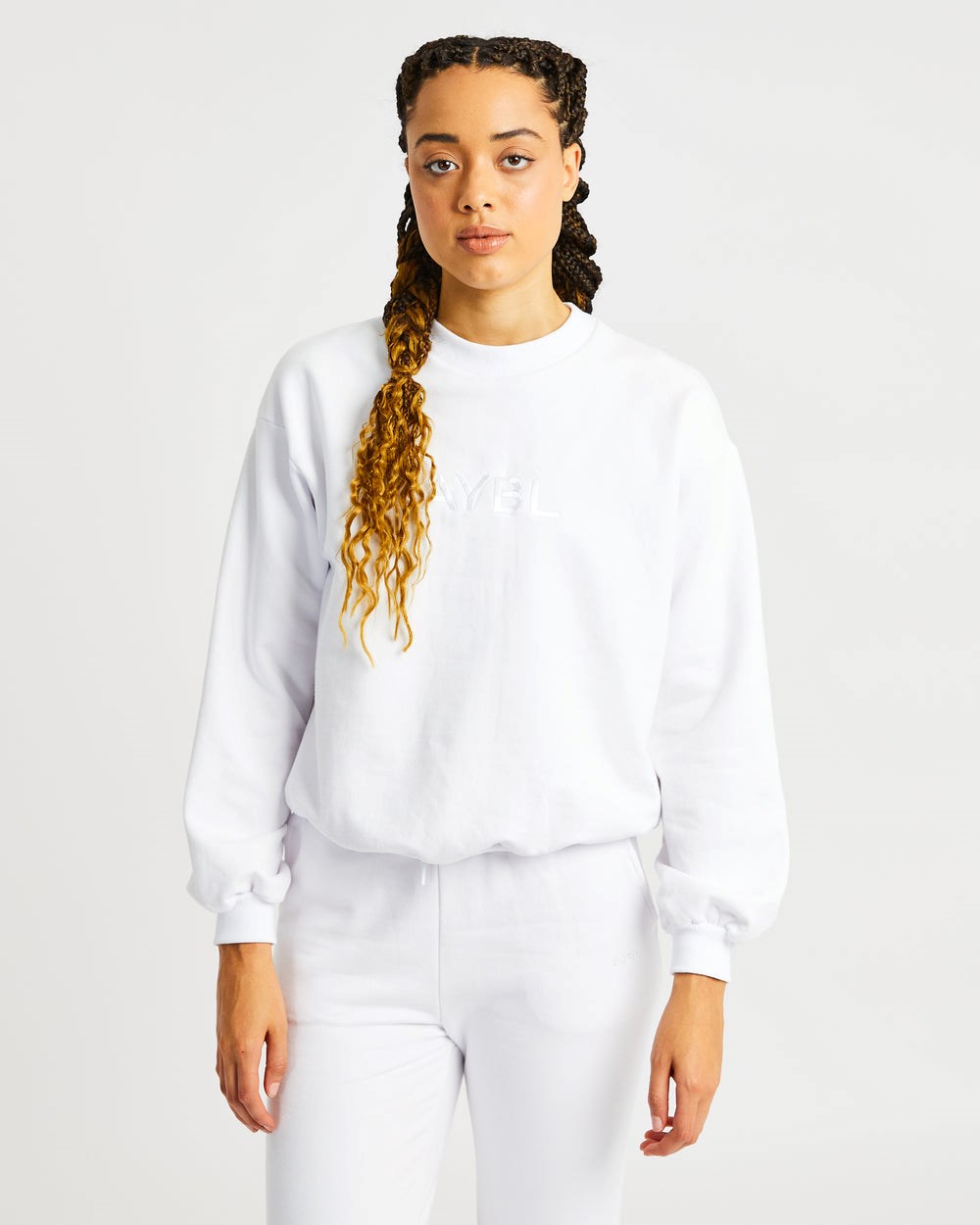 AYBL Everyday Oversized Sueter Blancas | PKJIE6590