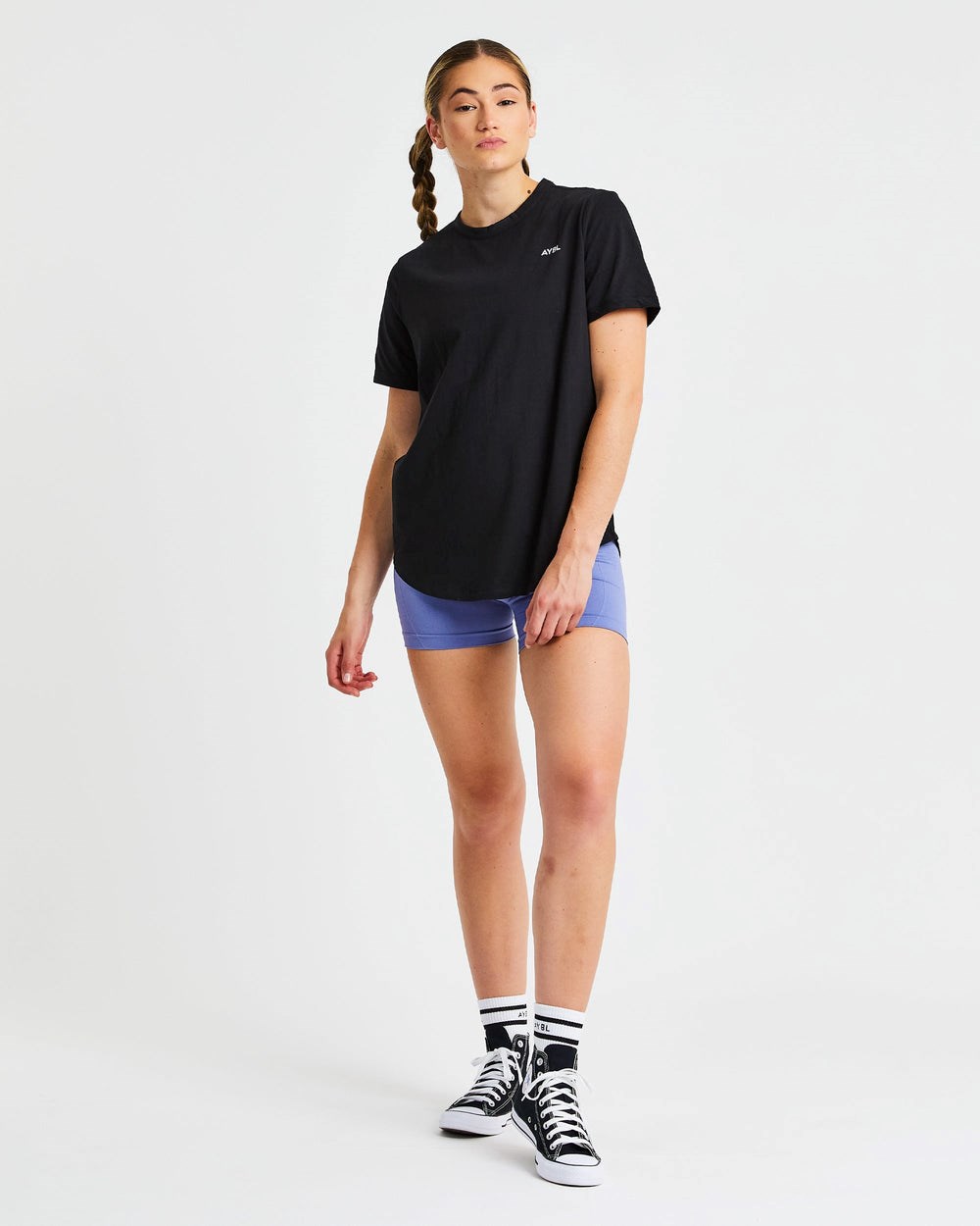 AYBL Everyday Oversized T Shirt Negras | GRFYL1920