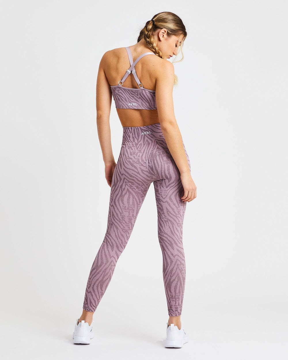 AYBL Evolve Animal Seamless Leggings Mauve Lilac | QTFNS0539