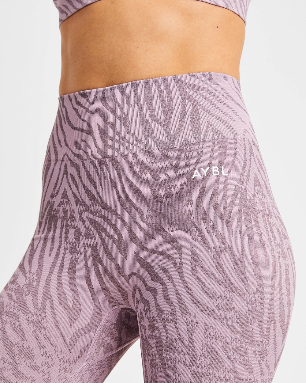 AYBL Evolve Animal Seamless Leggings Mauve Lilac | QTFNS0539