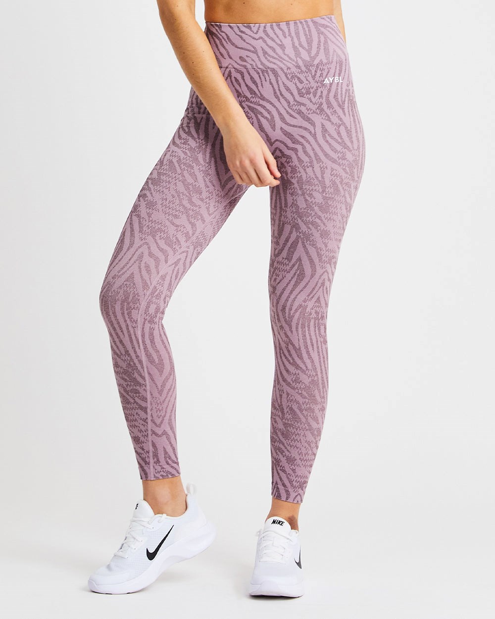 AYBL Evolve Animal Seamless Leggings Mauve Lilac | QTFNS0539