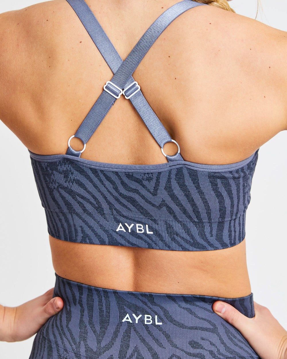 AYBL Evolve Animal Seamless Sports Bra Azules | BFLPN2863