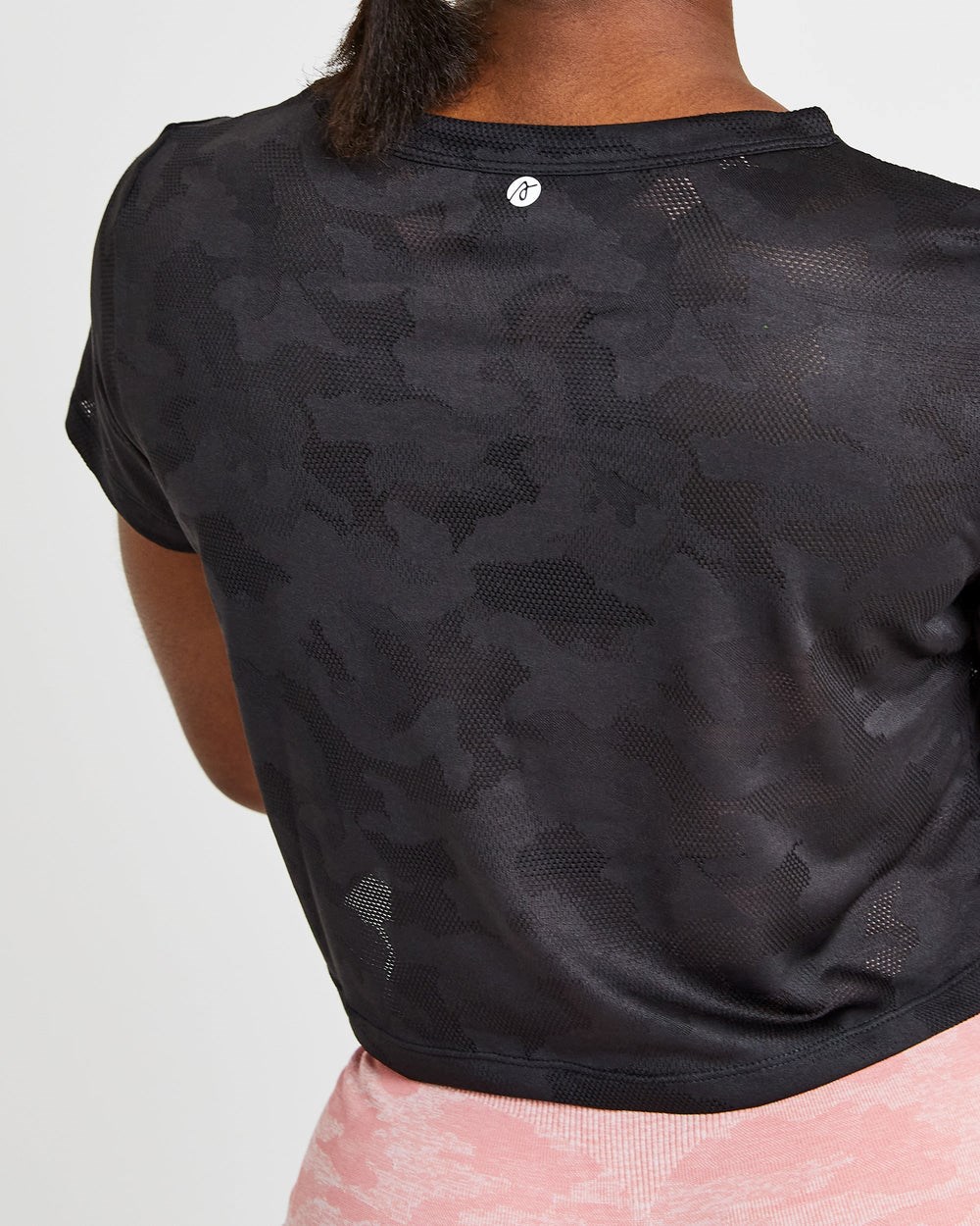 AYBL Evolve Camo Crop T Shirt Negras | CUWEY1862