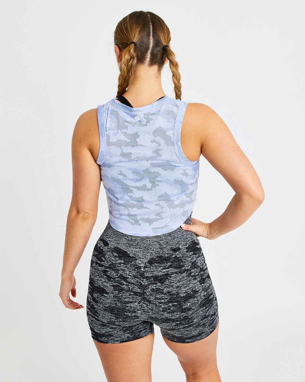 AYBL Evolve Camo Crop Vest Azules | GFBKA6913