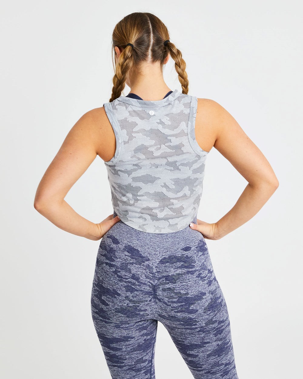 AYBL Evolve Camo Crop Vest Gris | CFBWM9543