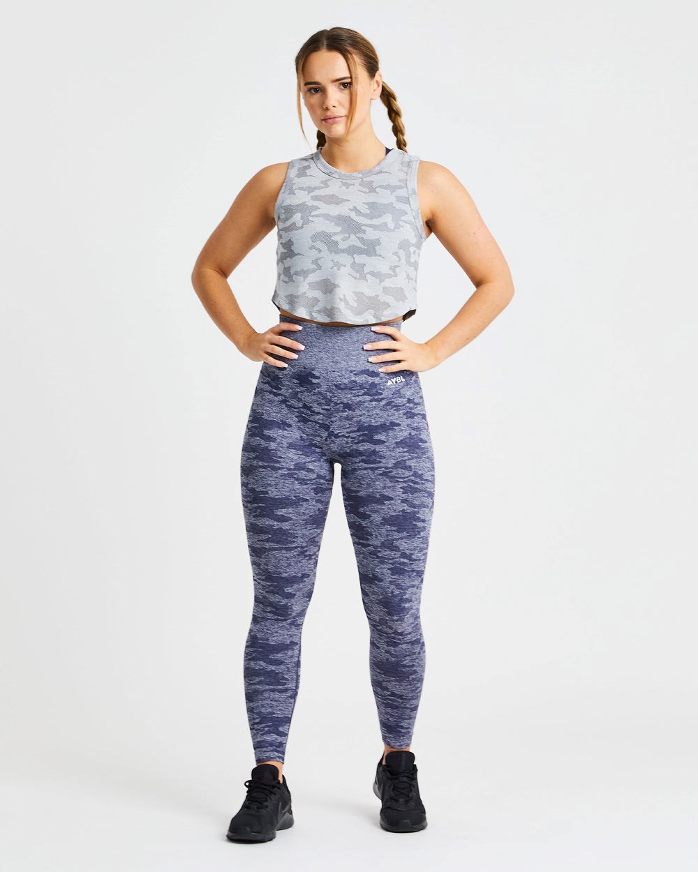 AYBL Evolve Camo Crop Vest Gris | CFBWM9543