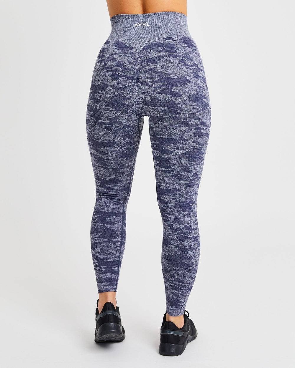 AYBL Evolve Camo Seamless Leggings Azul Marino | WJYFV9316