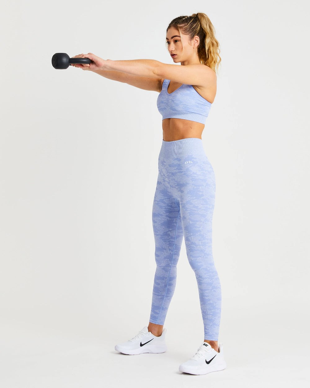 AYBL Evolve Camo Seamless Leggings Azules | GZNYL7489