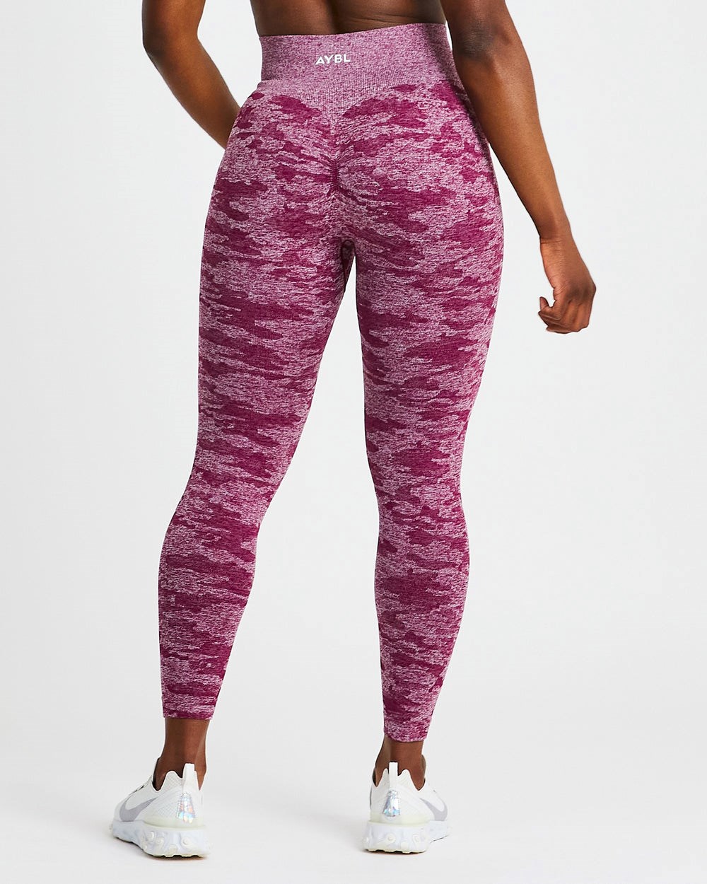 AYBL Evolve Camo Seamless Leggings Burdeos | NCXHJ3742