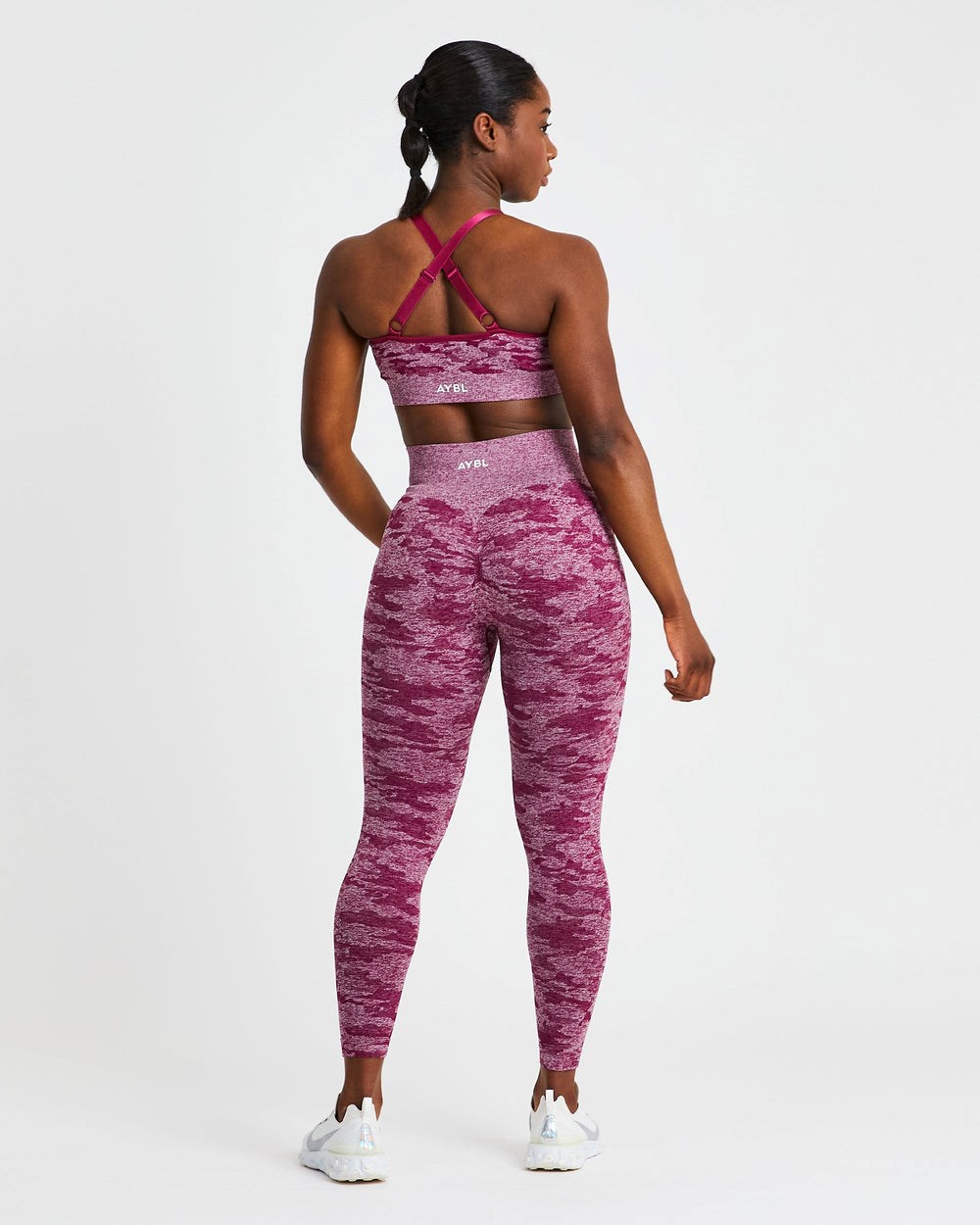 AYBL Evolve Camo Seamless Leggings Burdeos | NCXHJ3742