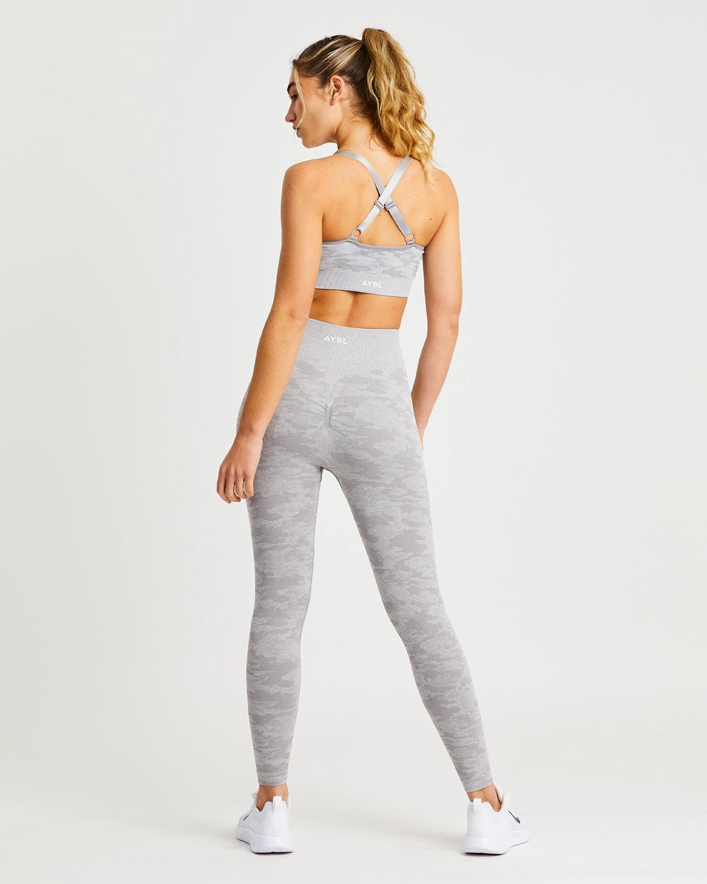 AYBL Evolve Camo Seamless Leggings Gris | MOKWY3156