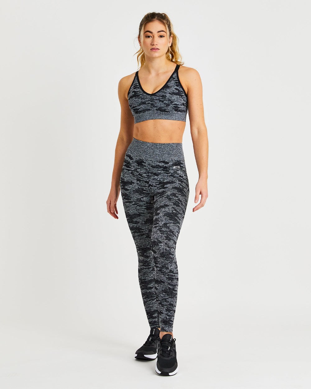 AYBL Evolve Camo Seamless Leggings Negras | GIZEY0385