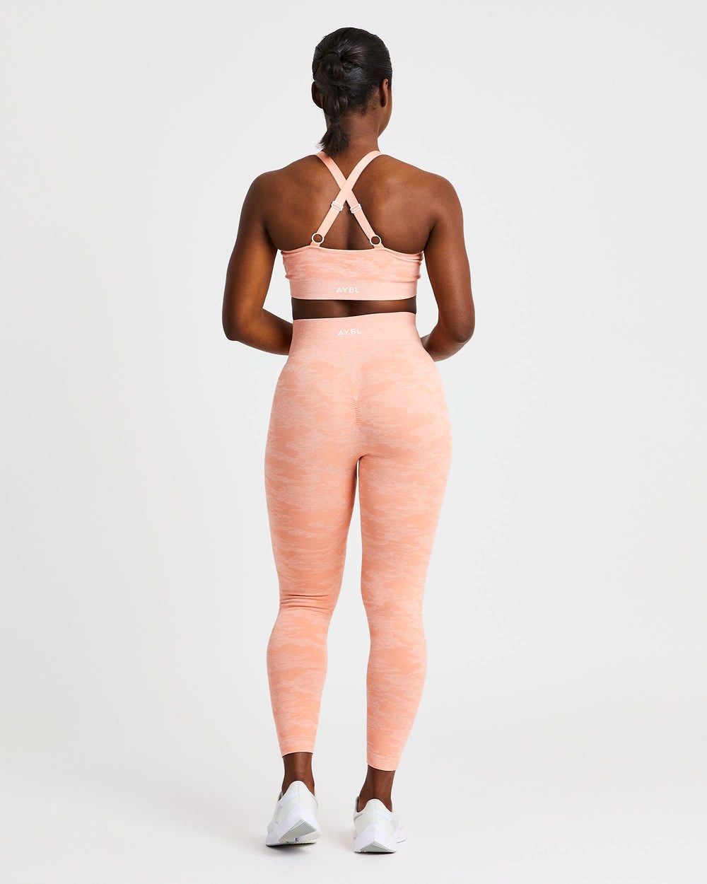 AYBL Evolve Camo Seamless Leggings Peach | EWMYD3128