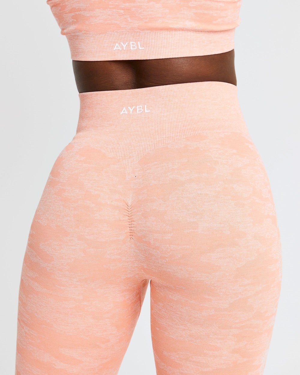 AYBL Evolve Camo Seamless Leggings Peach | EWMYD3128