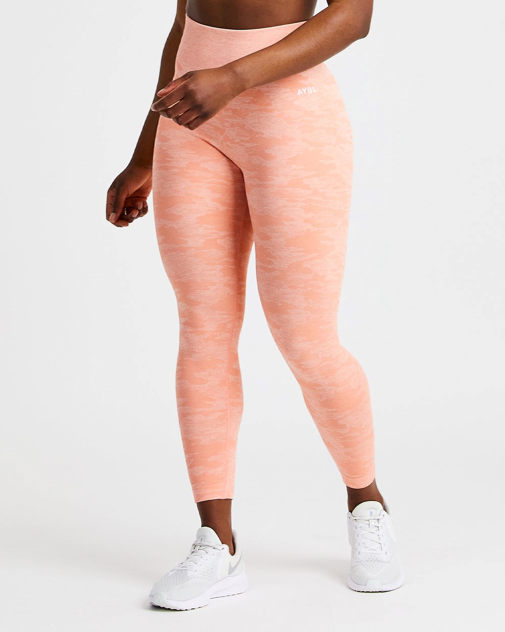 AYBL Evolve Camo Seamless Leggings Peach | EWMYD3128