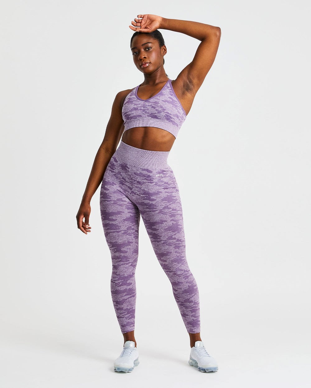 AYBL Evolve Camo Seamless Leggings Plum | QINJK5163