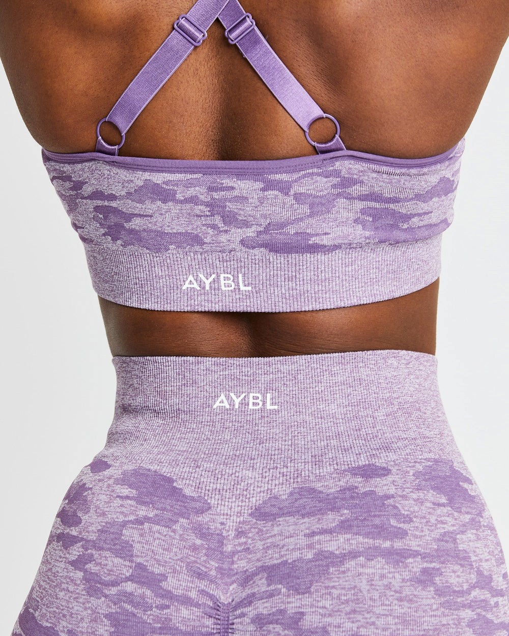 AYBL Evolve Camo Seamless Shorts Plum | KUDNE3619