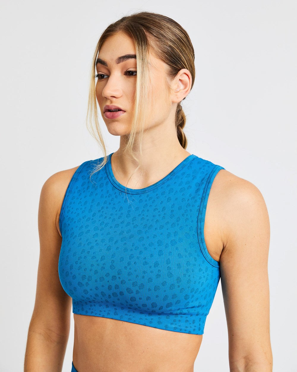 AYBL Evolve Speckle Seamless Crop Vest Azules | VWEYL3524