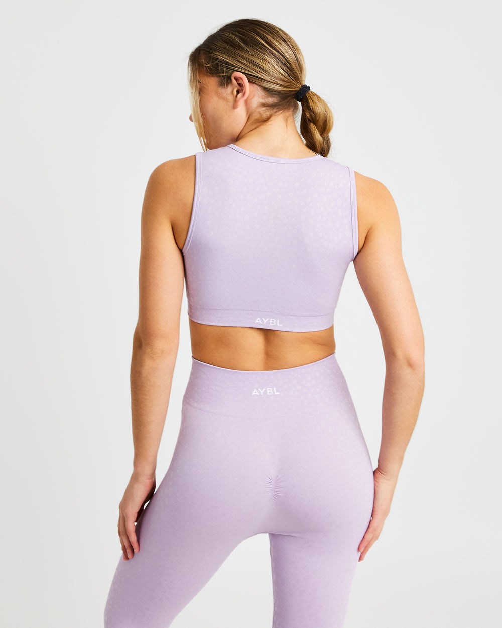 AYBL Evolve Speckle Seamless Crop Vest Lilac | FADHR9452