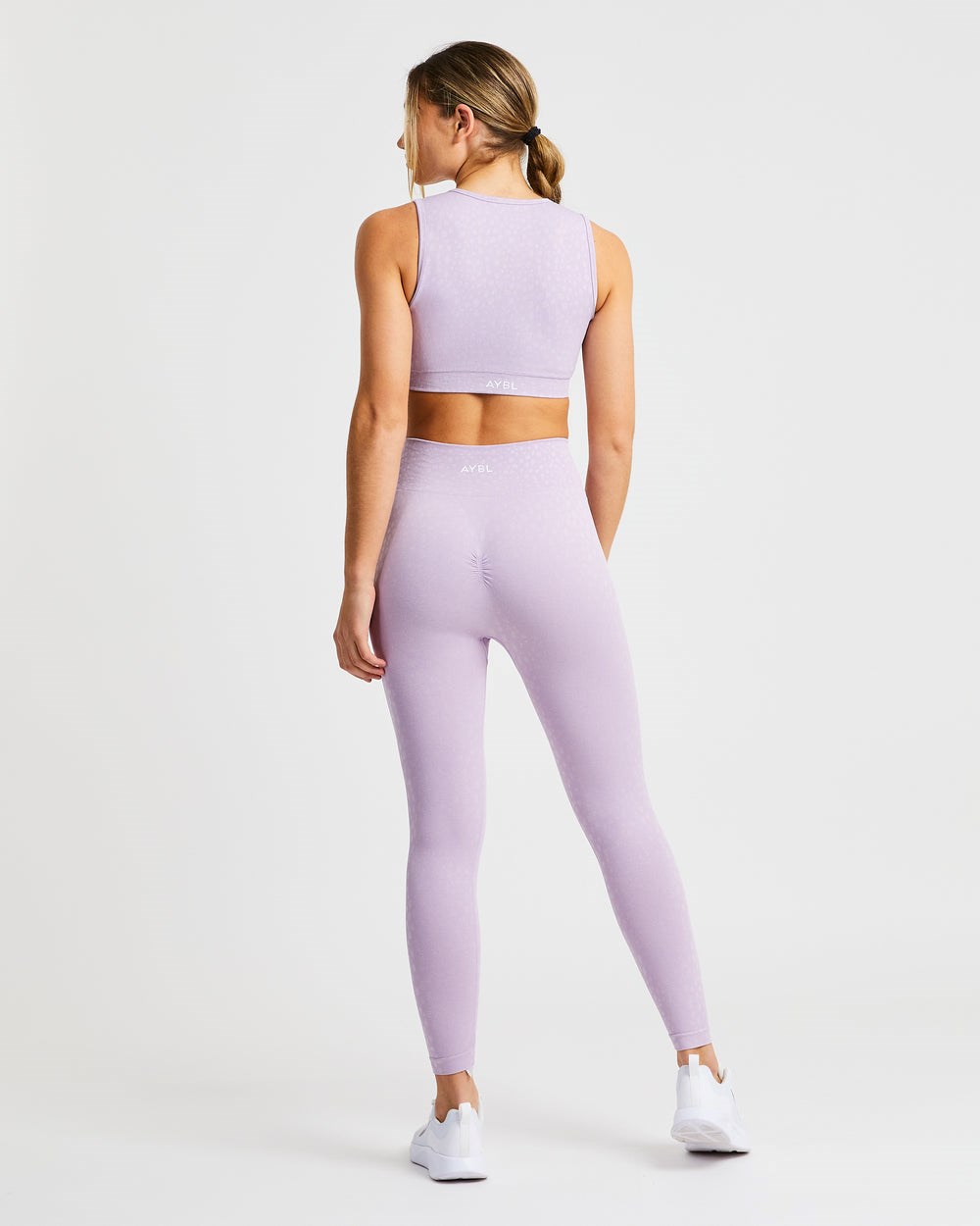 AYBL Evolve Speckle Seamless Crop Vest Lilac | FADHR9452