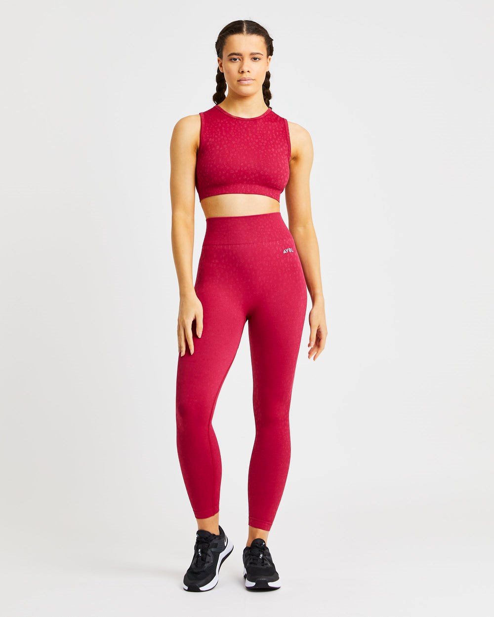 AYBL Evolve Speckle Seamless Crop Vest Raspberry | IMHWK6820