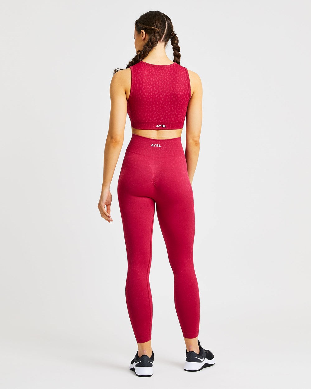 AYBL Evolve Speckle Seamless Crop Vest Raspberry | IMHWK6820