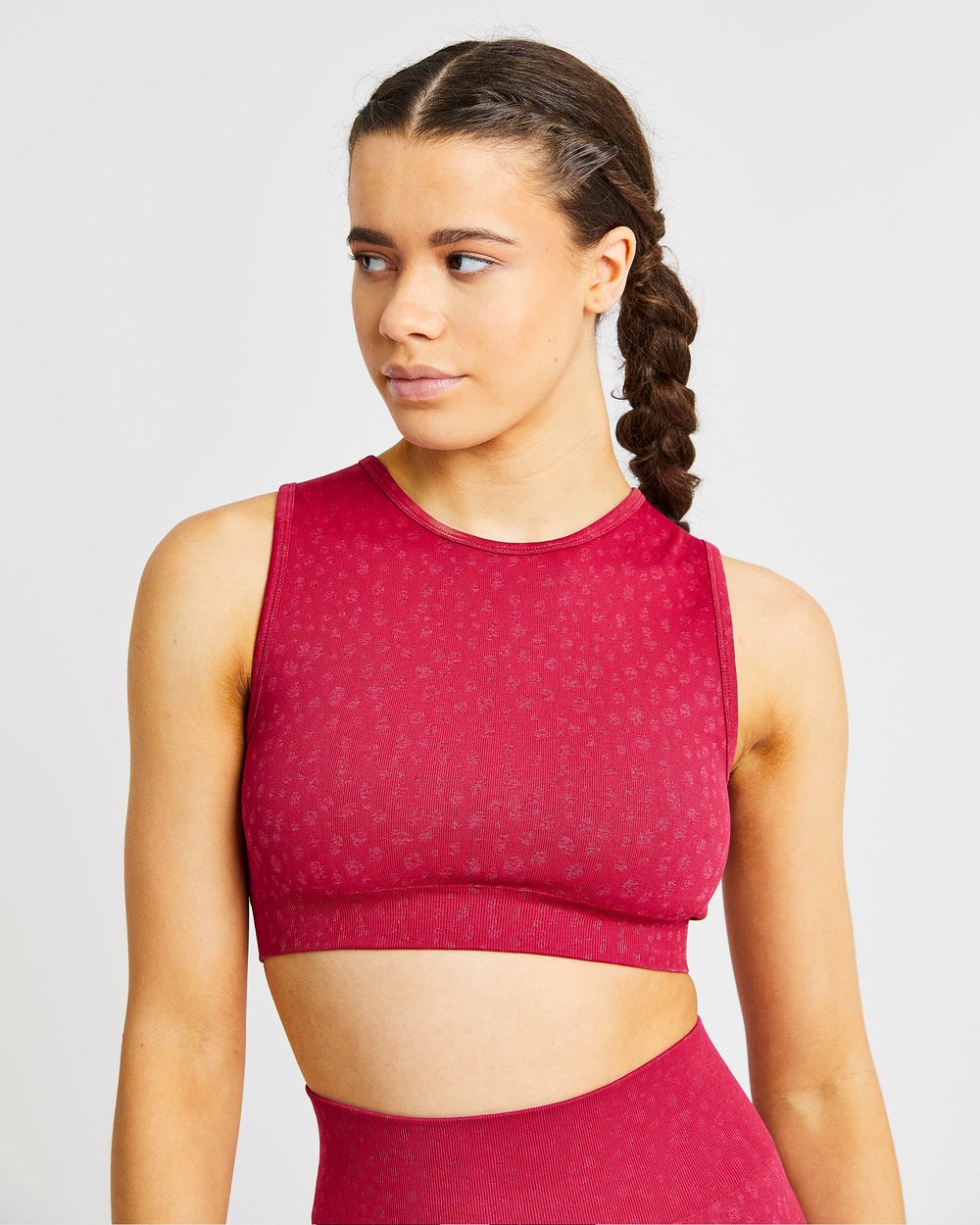 AYBL Evolve Speckle Seamless Crop Vest Raspberry | IMHWK6820