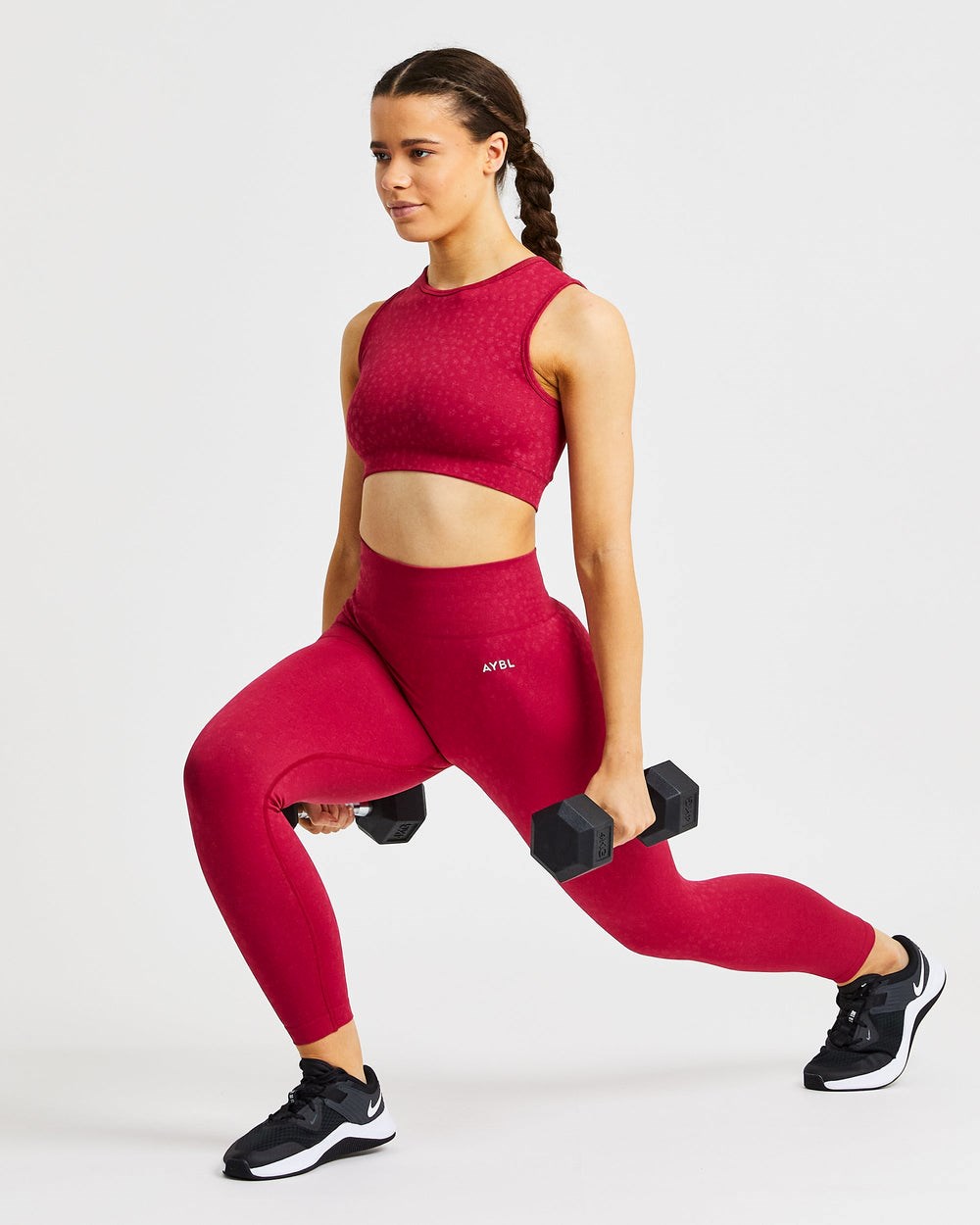 AYBL Evolve Speckle Seamless Crop Vest Raspberry | IMHWK6820