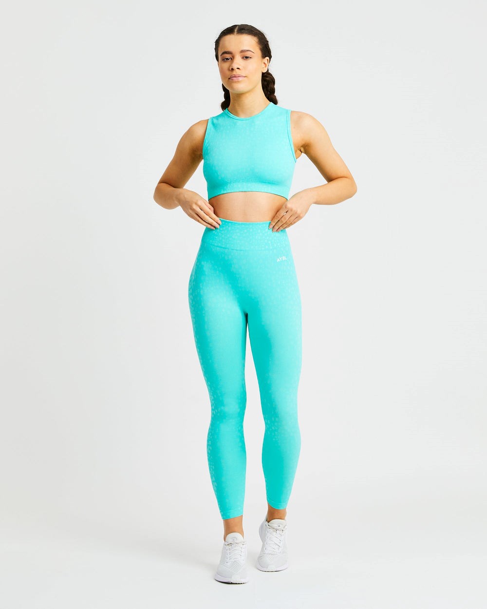 AYBL Evolve Speckle Seamless Crop Vest Verde | JXDPL0274