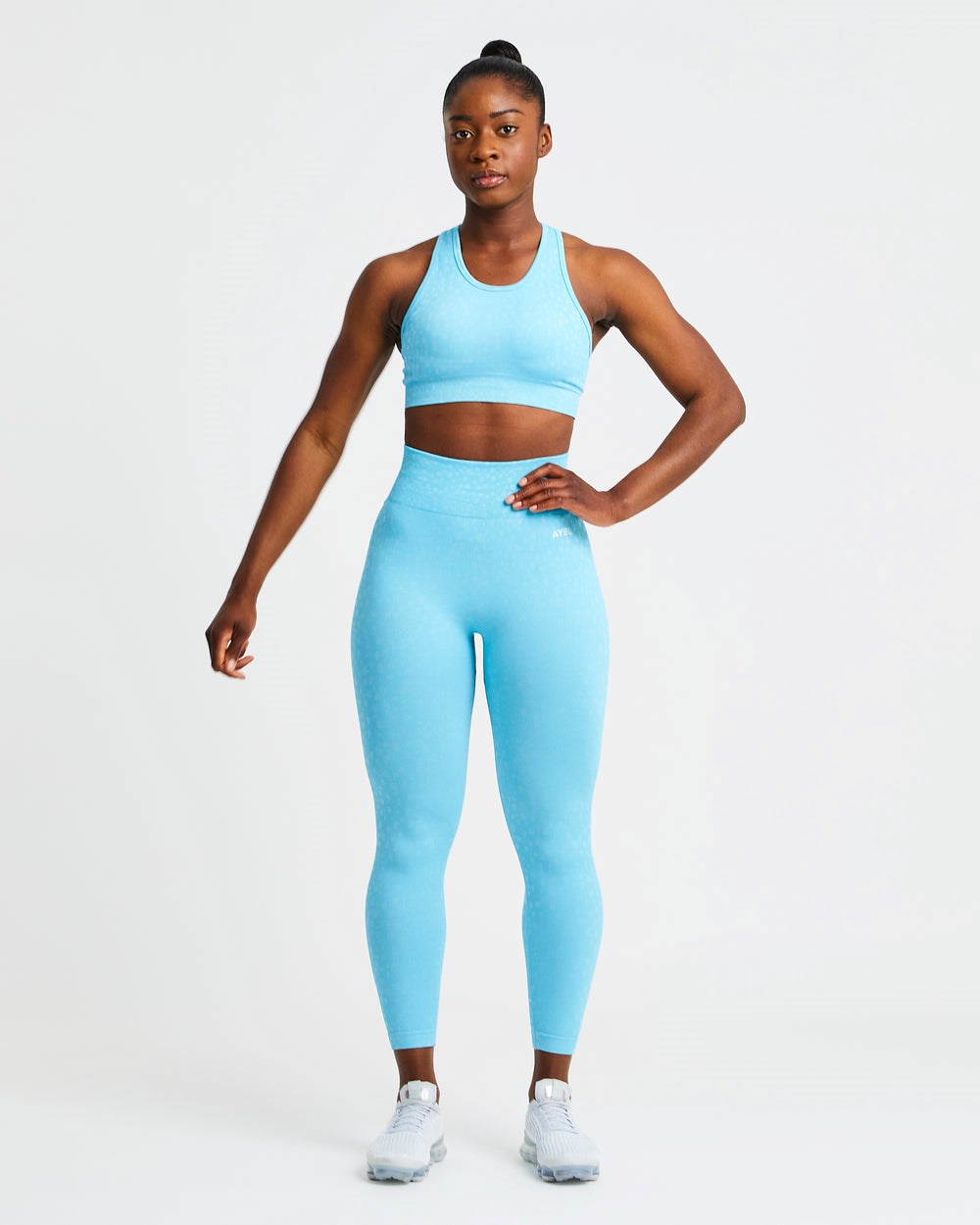 AYBL Evolve Speckle Seamless Leggings Azules Claro | FUGQB6095