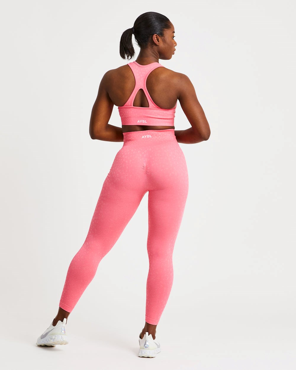 AYBL Evolve Speckle Seamless Leggings Coral Rosas | FRHEM9365