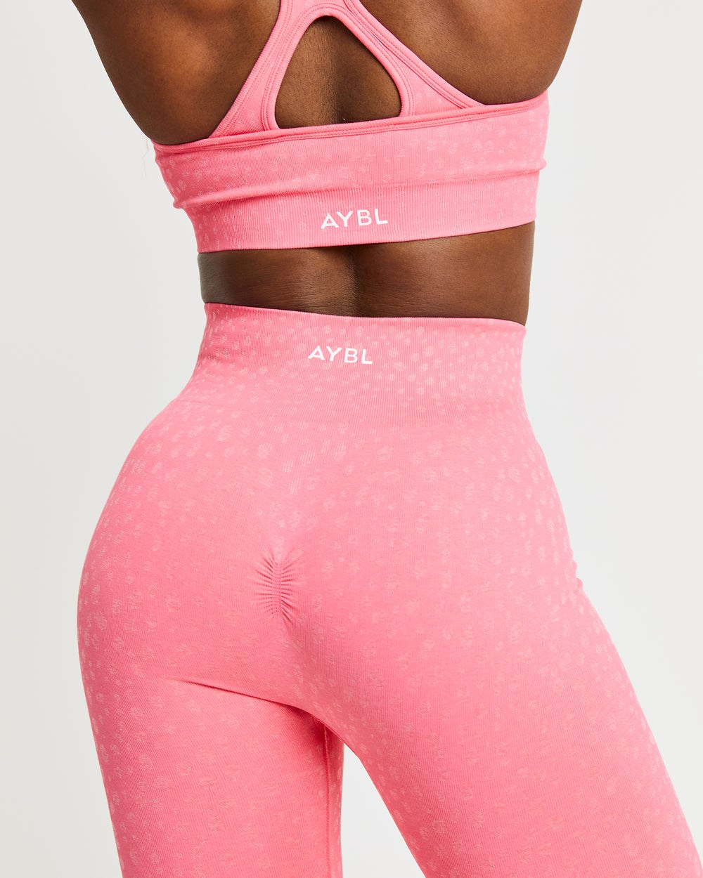 AYBL Evolve Speckle Seamless Leggings Coral Rosas | FRHEM9365