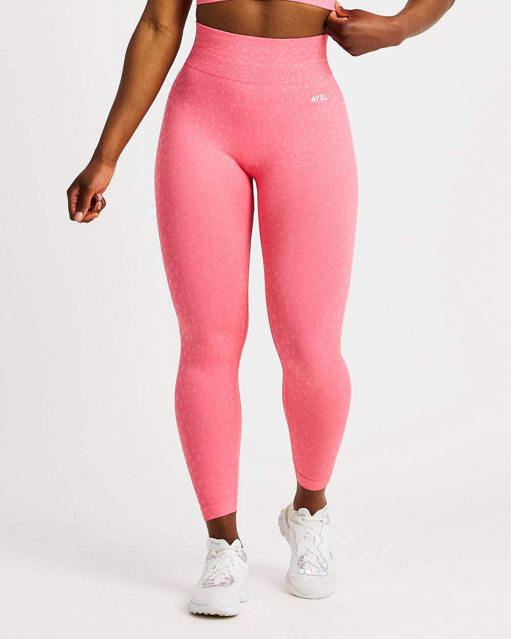 AYBL Evolve Speckle Seamless Leggings Coral Rosas | FRHEM9365