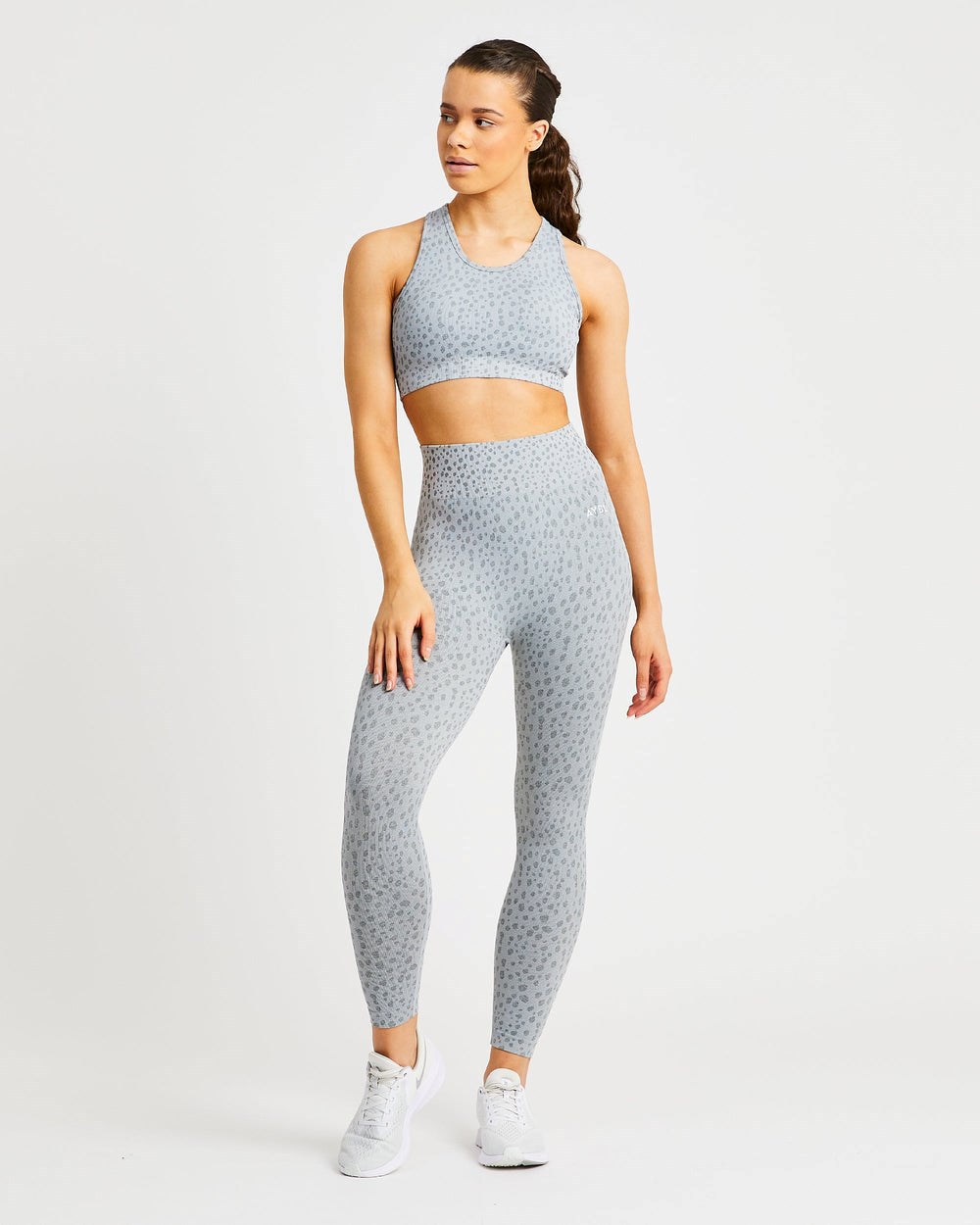 AYBL Evolve Speckle Seamless Leggings Gris Claro | EDRTZ8051