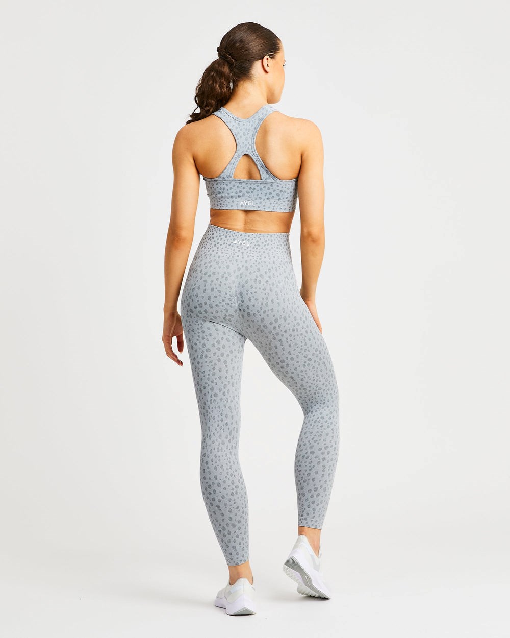 AYBL Evolve Speckle Seamless Leggings Gris Claro | EDRTZ8051